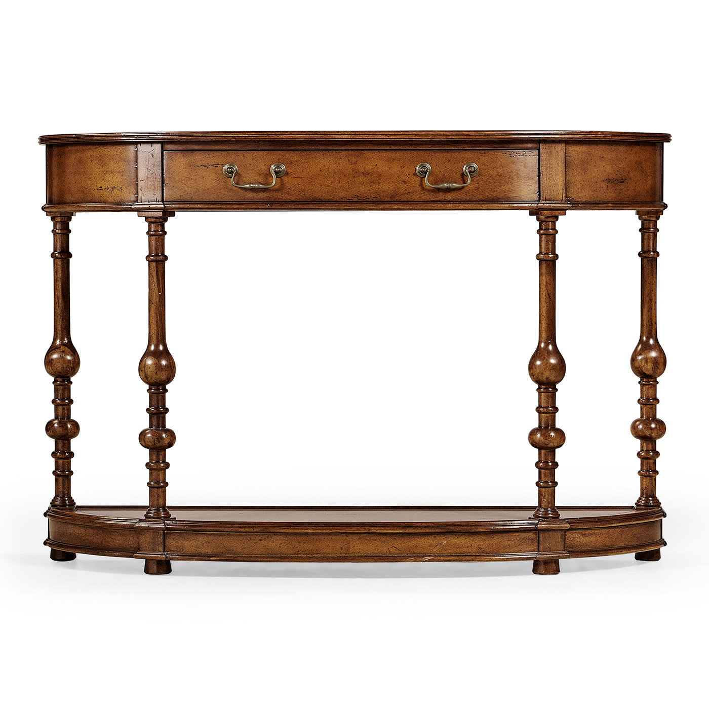 Demilune walnut console (Small)