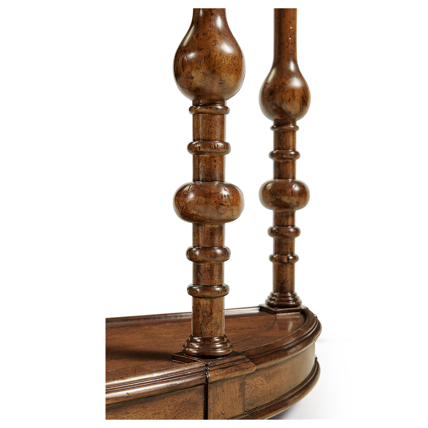 Demilune walnut console (Small)