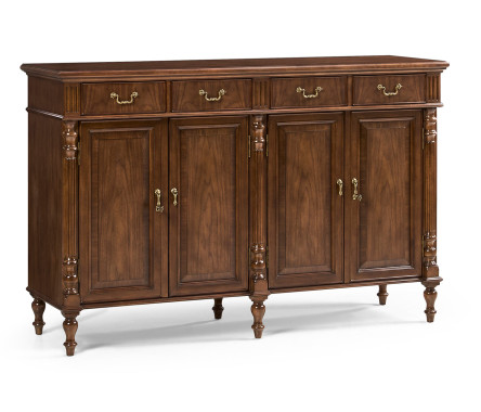 Smithfield Traditional Double Narrow Cabinet with Twin Cupboards