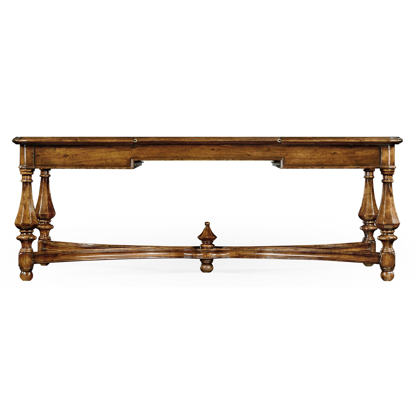 Rectangular walnut games coffee table