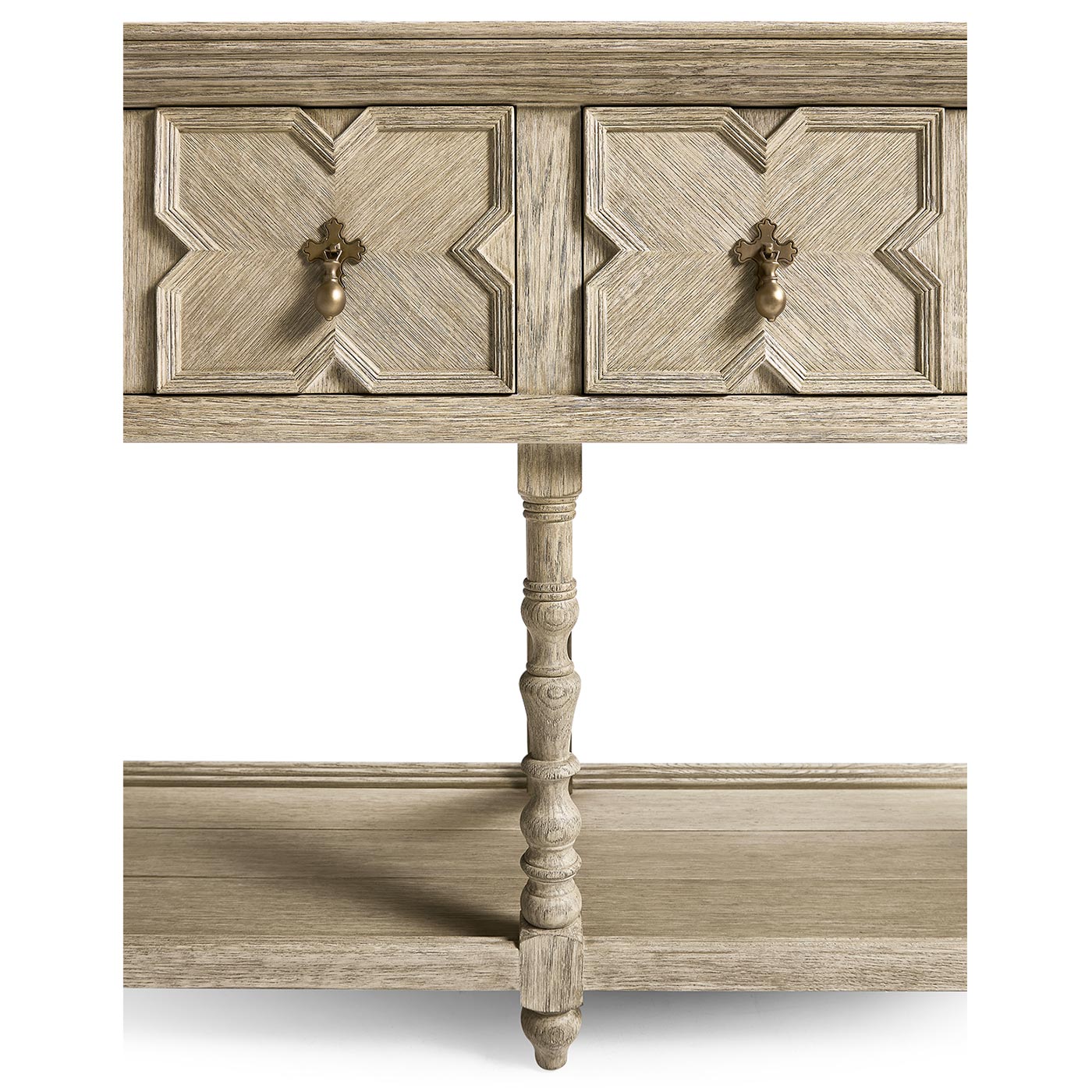 Traditional Tudor Style Grey Oak Buffet