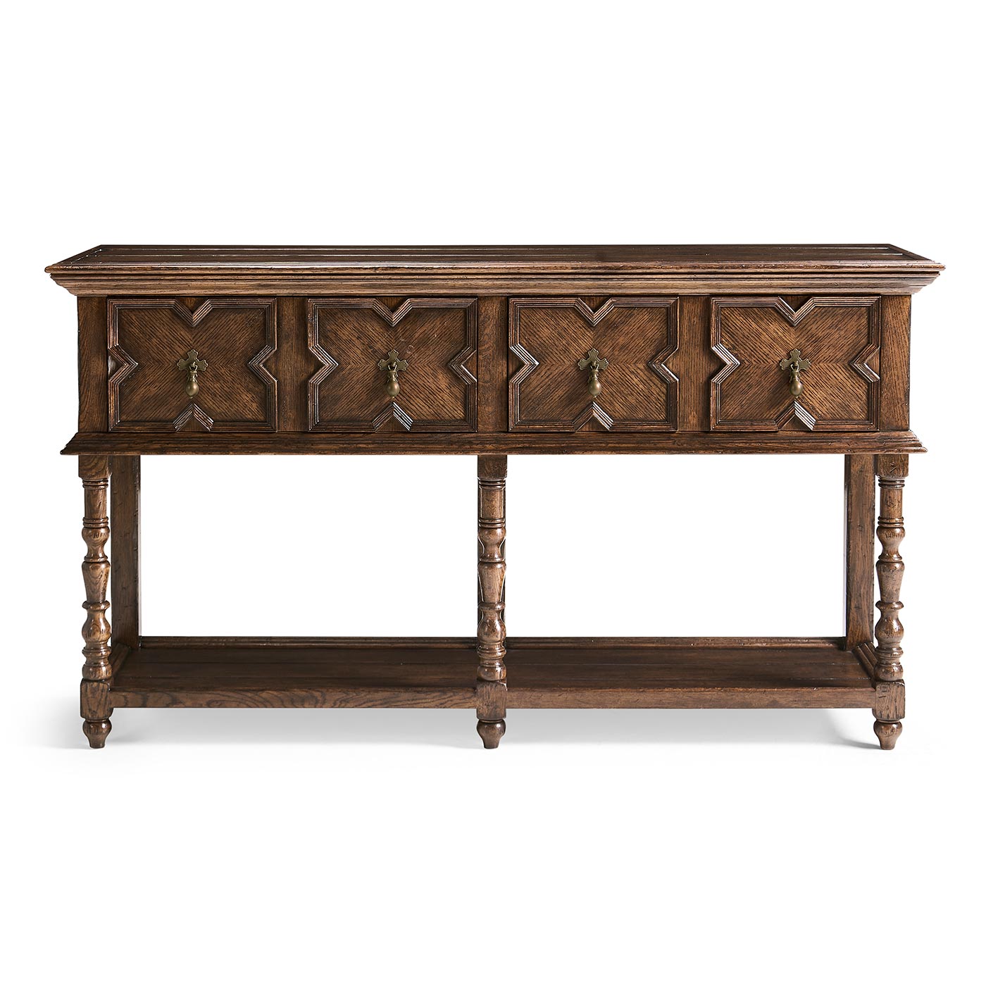 Traditional Tudor Style Dark Oak Buffet