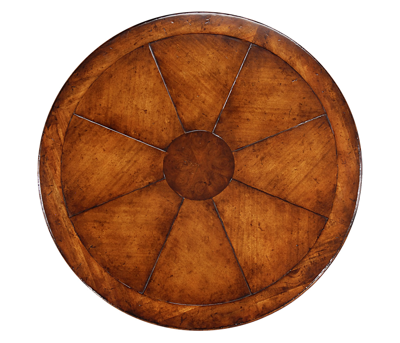 Oyster & walnut bar table