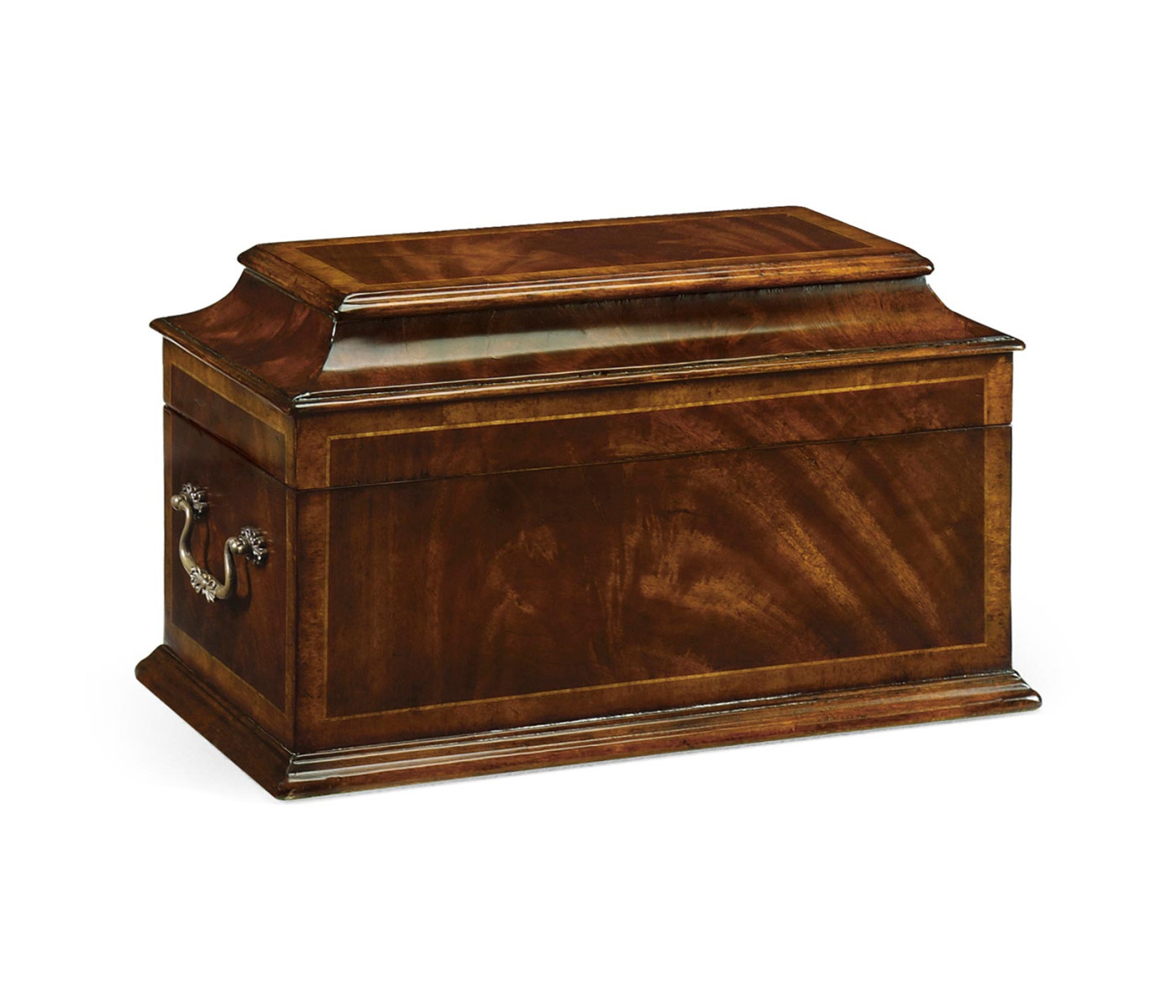 Crotch Mahogany Coffer Jewellery Box