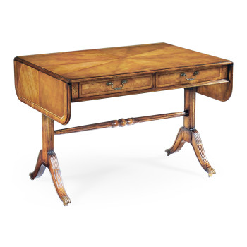 Regency satinwood folding library table
