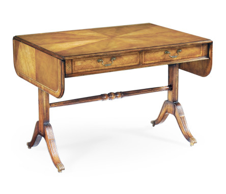 Regency satinwood folding library table