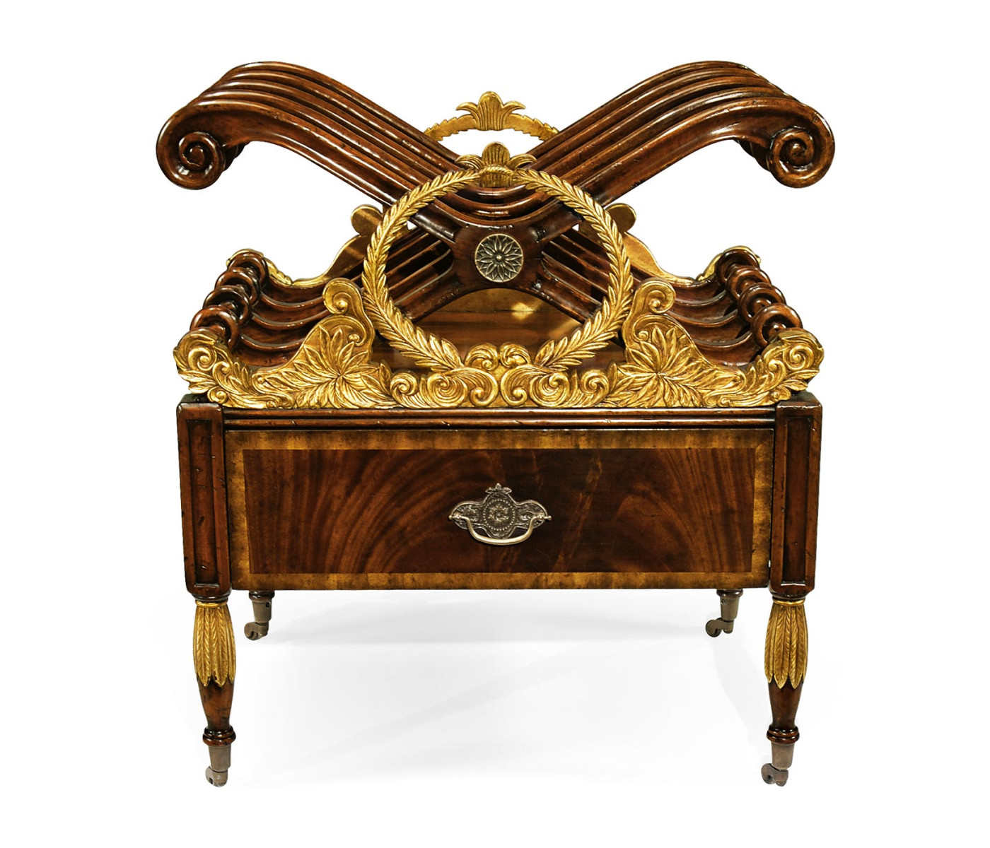 Mahogany & Gilt Canterbury