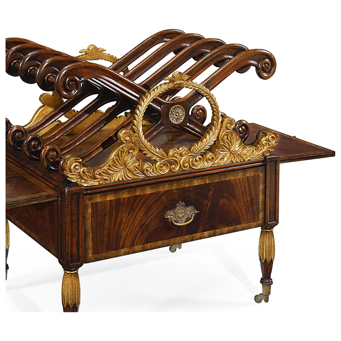 Mahogany & Gilt Canterbury