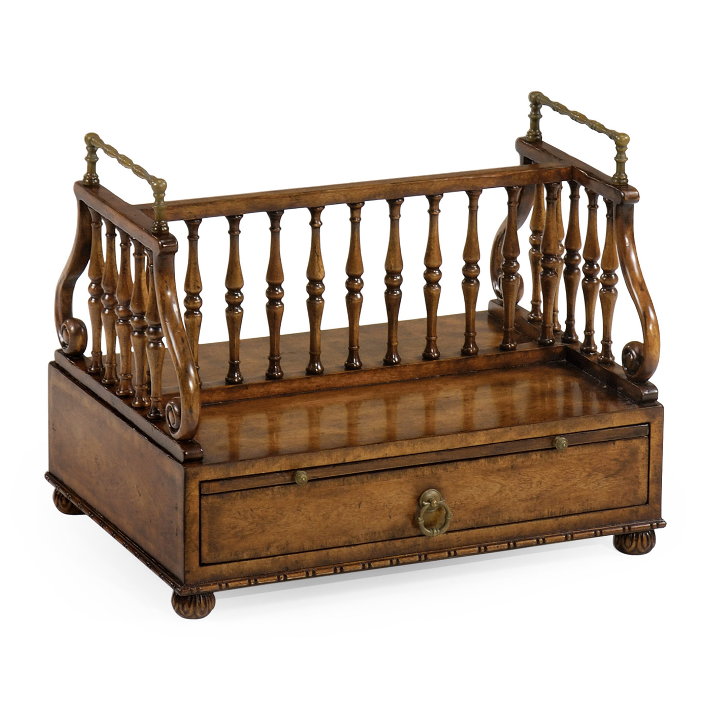 Double Sided Walnut Table Book Stand with Reading Slide