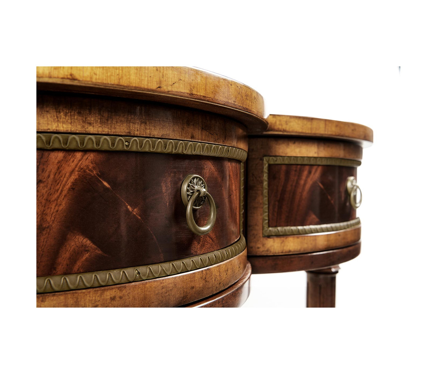 Mahogany Scalloped Console