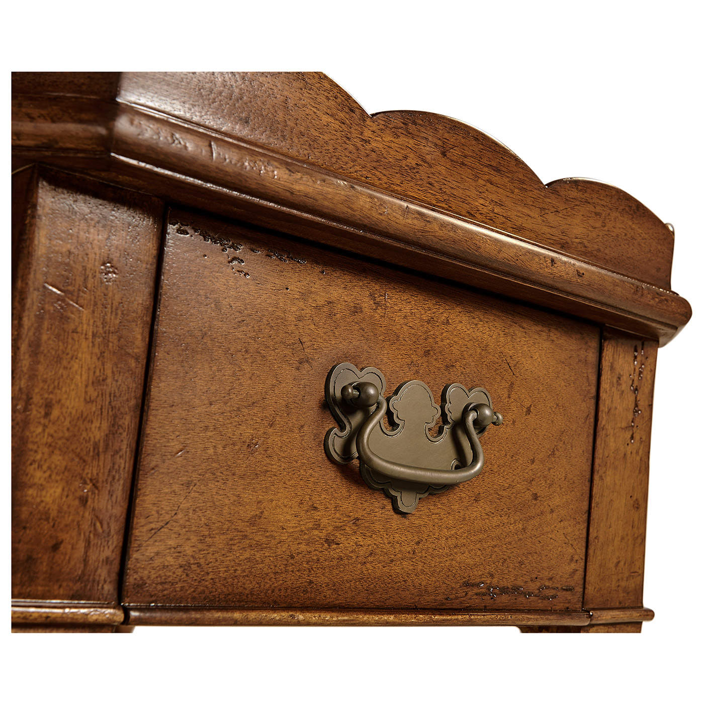 Queen anne rectangular lamp table