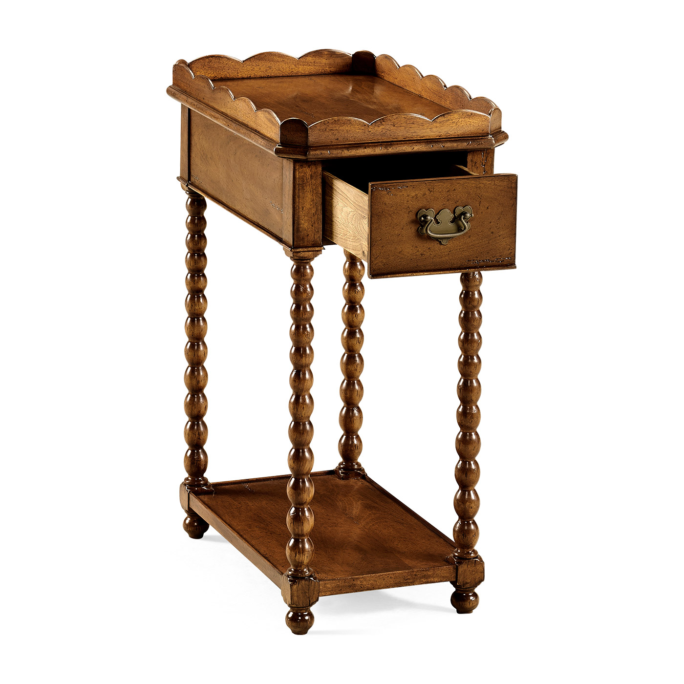 Queen anne rectangular lamp table