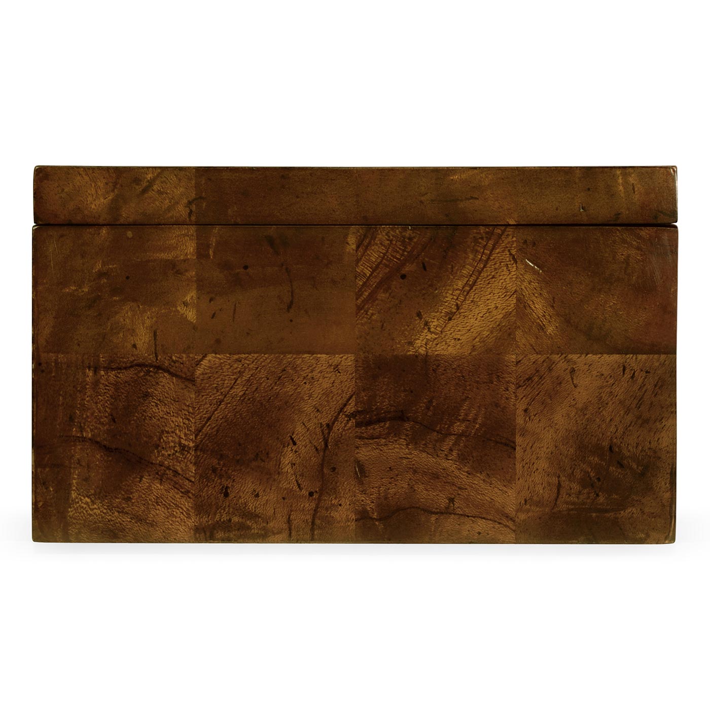 Rectangular Patchwork Mahogany Drink Coasters Box