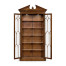 Glazed Walnut Display Cabinet