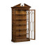 Glazed Walnut Display Cabinet