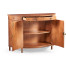 Crotch walnut demilune sideboard