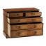 Walnut office chest of drawers with hanging file storage