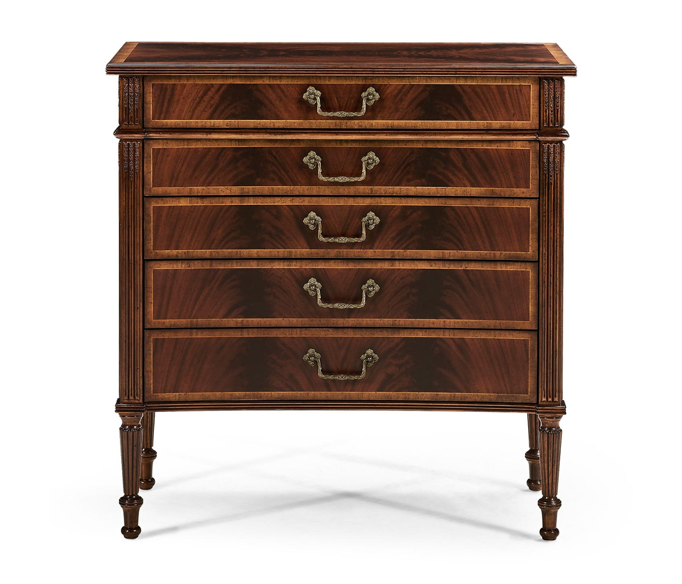 Buckingham Mahogany Chest of Drawers with Concave Profile
