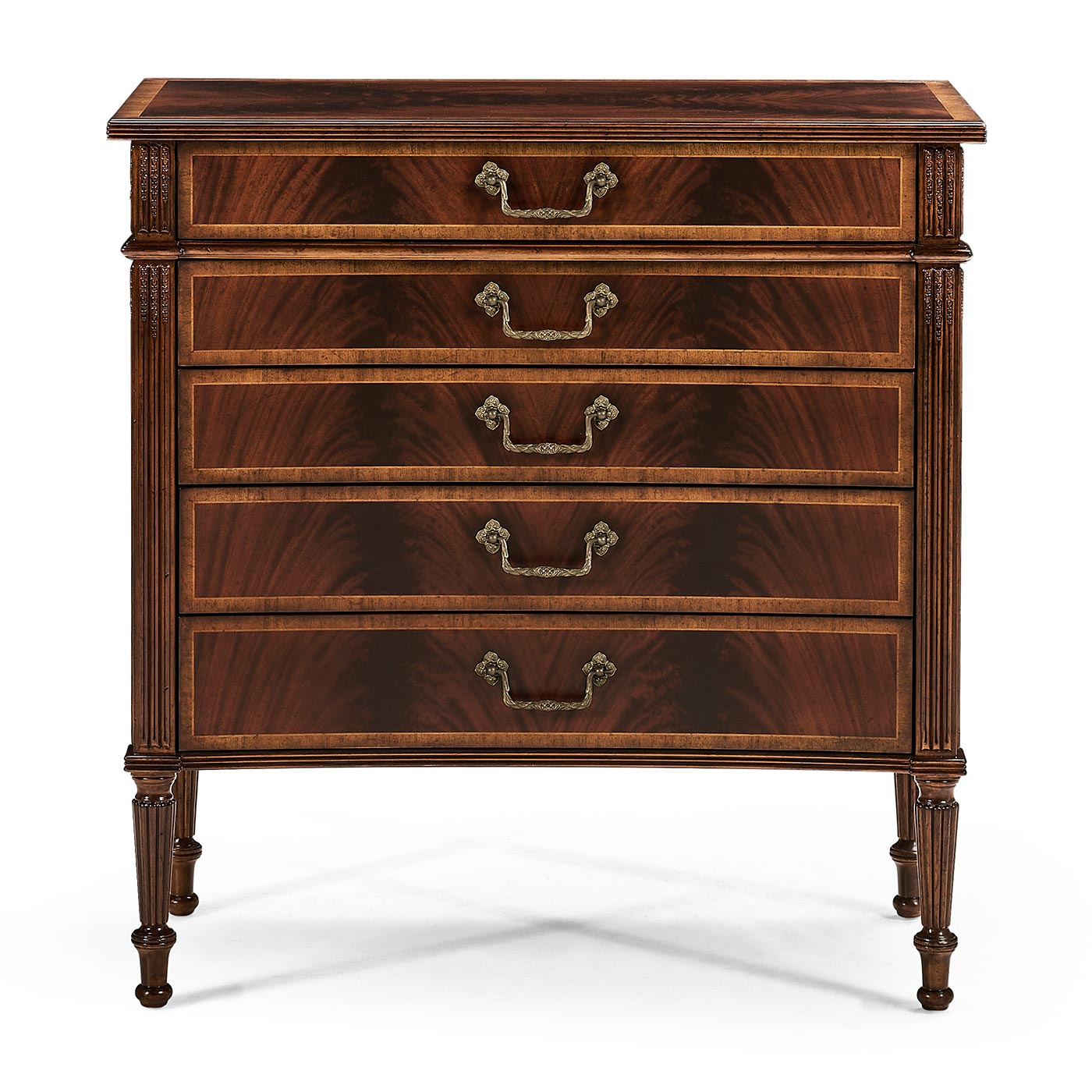 Buckingham Mahogany Chest of Drawers with Concave Profile