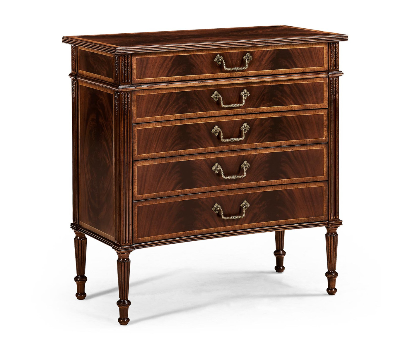 Buckingham Mahogany Chest of Drawers with Concave Profile