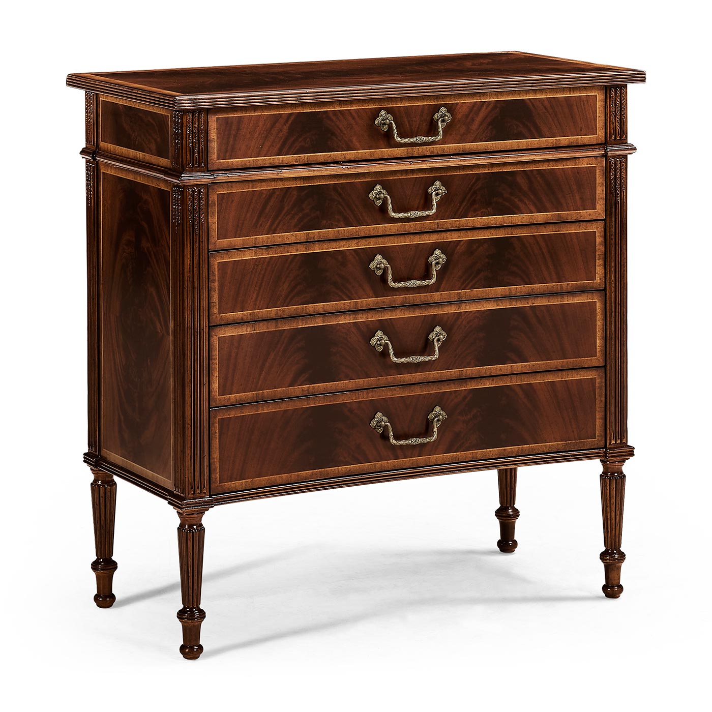Buckingham Mahogany Chest of Drawers with Concave Profile