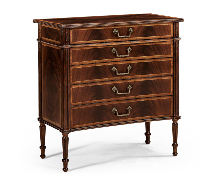 Buckingham Mahogany Chest of Drawers with Concave Profile