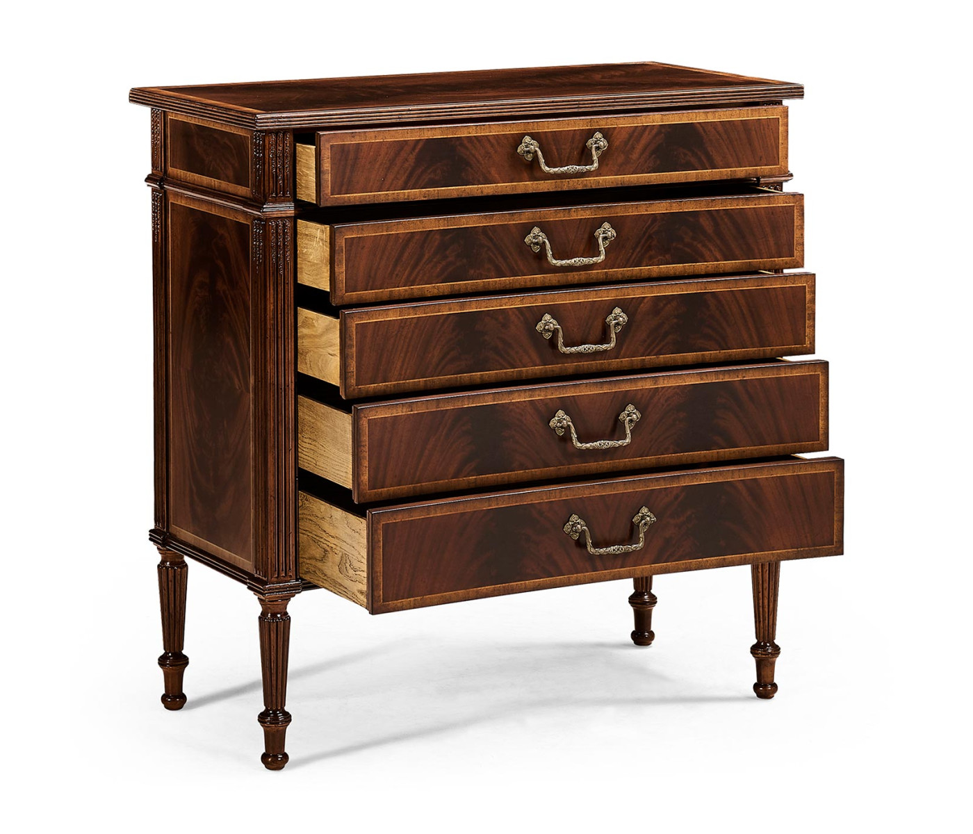 Buckingham Mahogany Chest of Drawers with Concave Profile