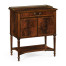 Mahogany Bedside Table with Brass Gallery