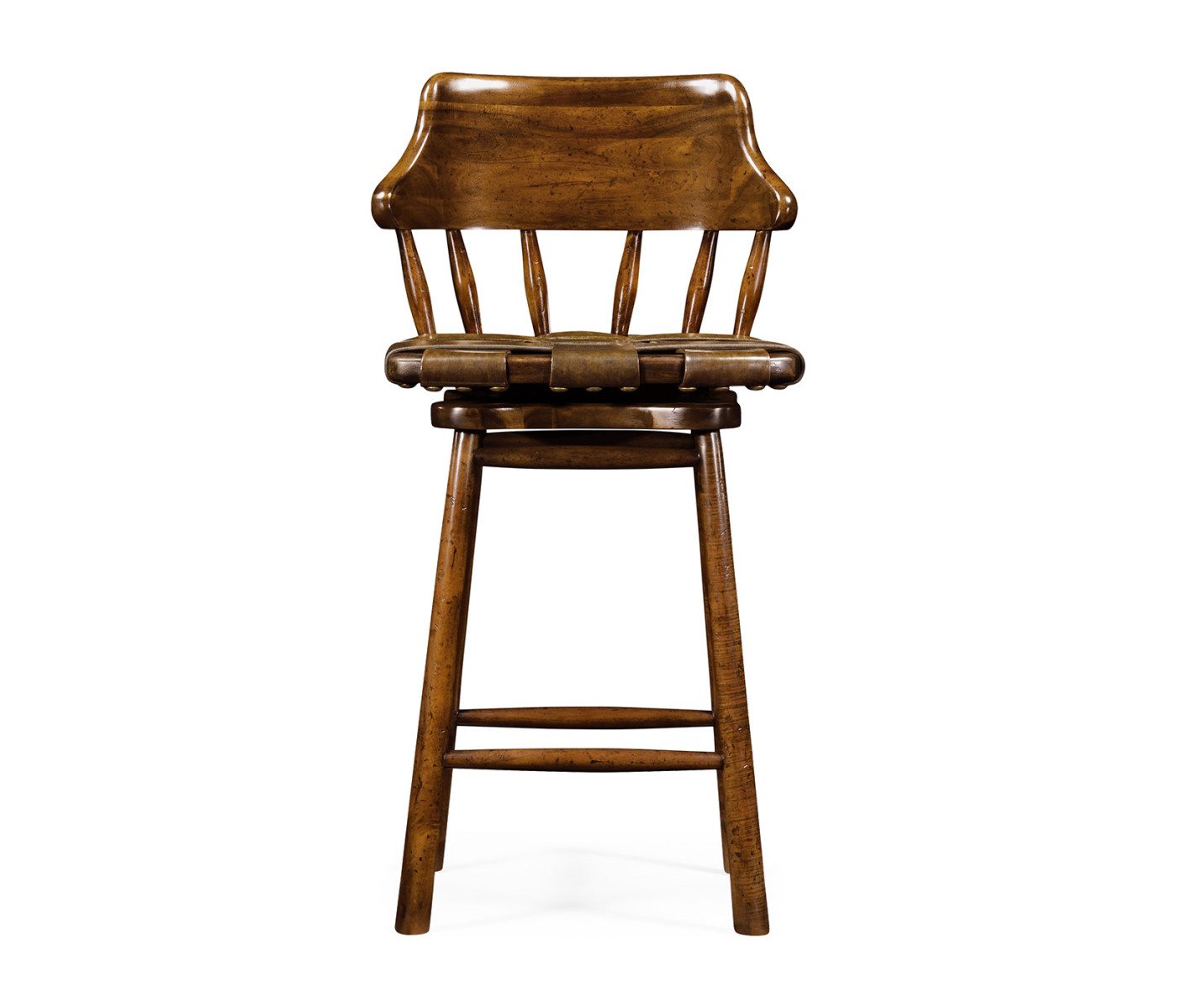 Country Style Leather Counter Stools