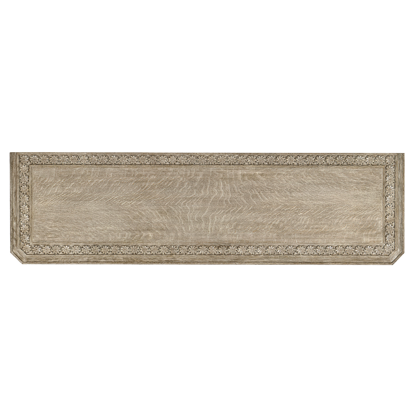 Chip Carved Grey Oak Console