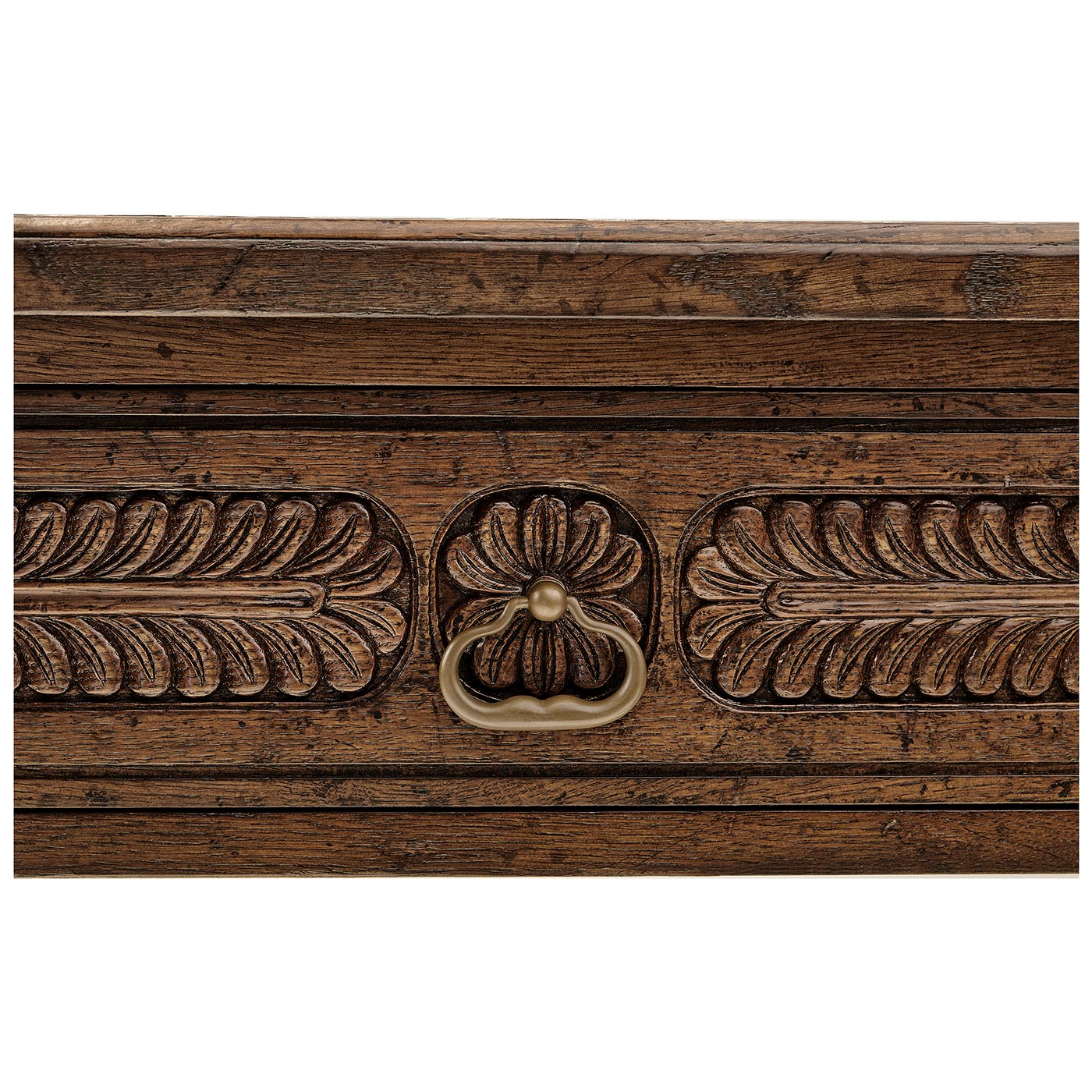 Chip Carved Dark Oak Console