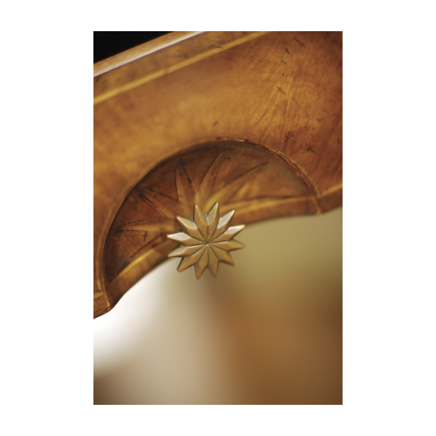 Starburst Walnut Side Cabinet