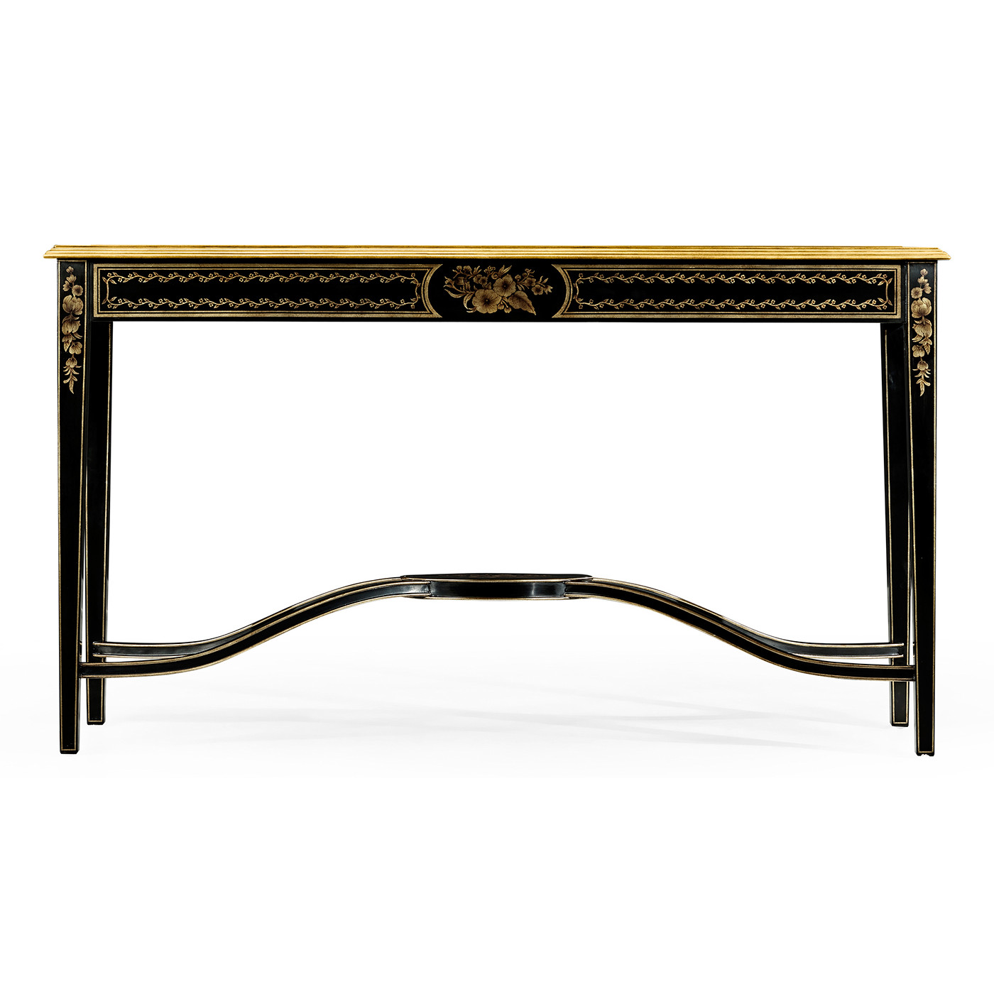 Black & églomisé console