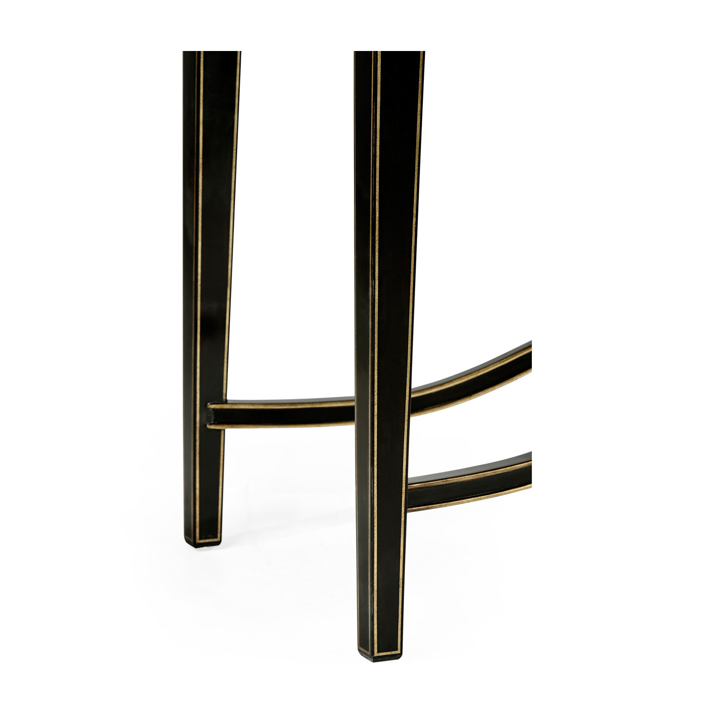 Black & églomisé console