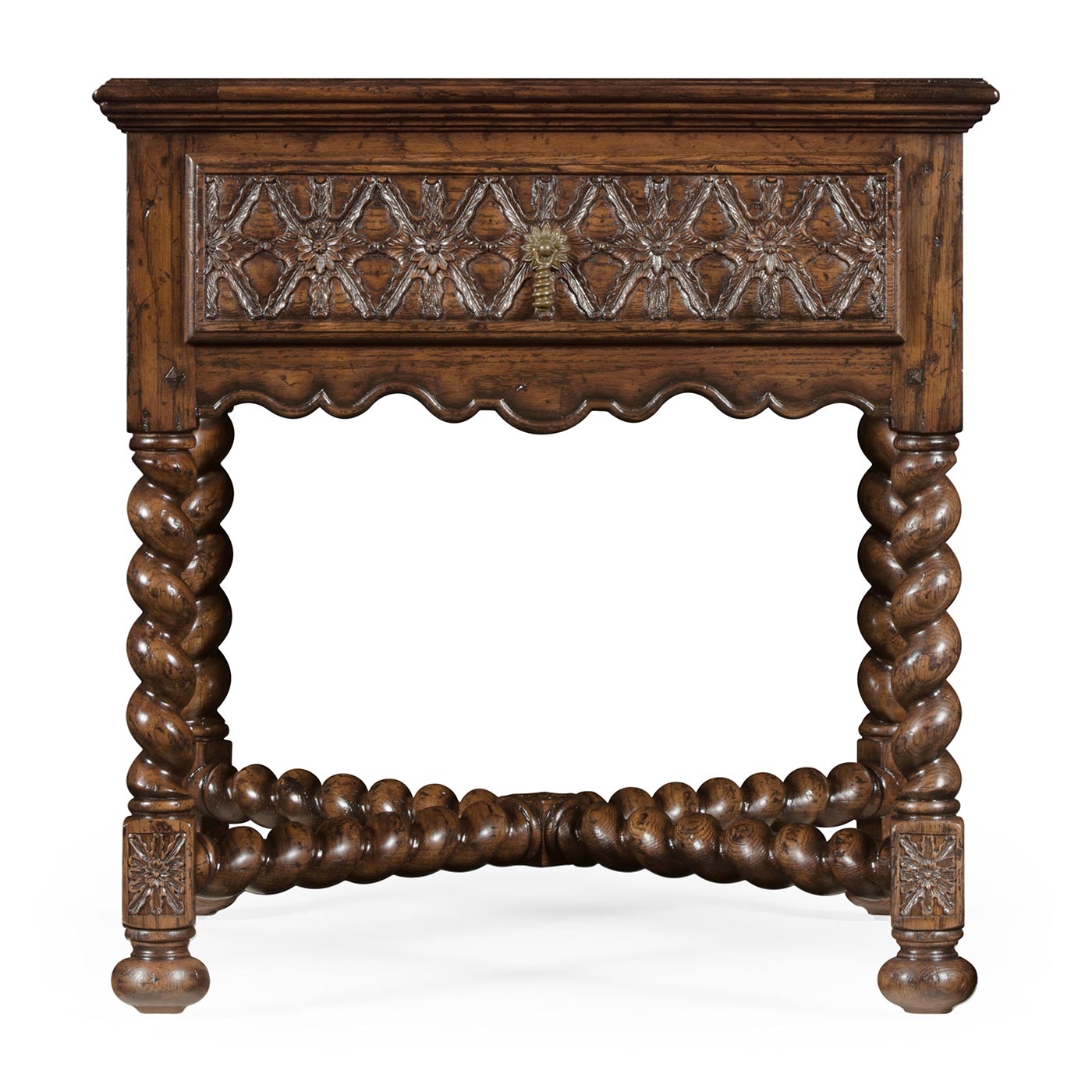 Dark Oak Square Side Table