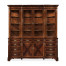 Serpentine Architrave Mahogany China Cabinet