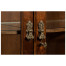 Serpentine Architrave Mahogany China Cabinet