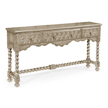 Large Grey Oak Console