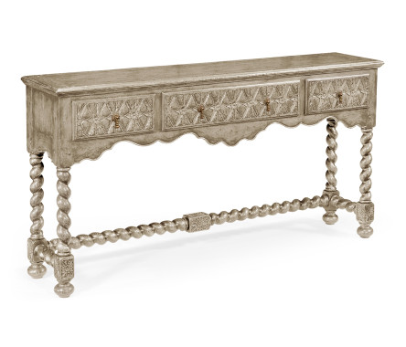 Large Grey Oak Console
