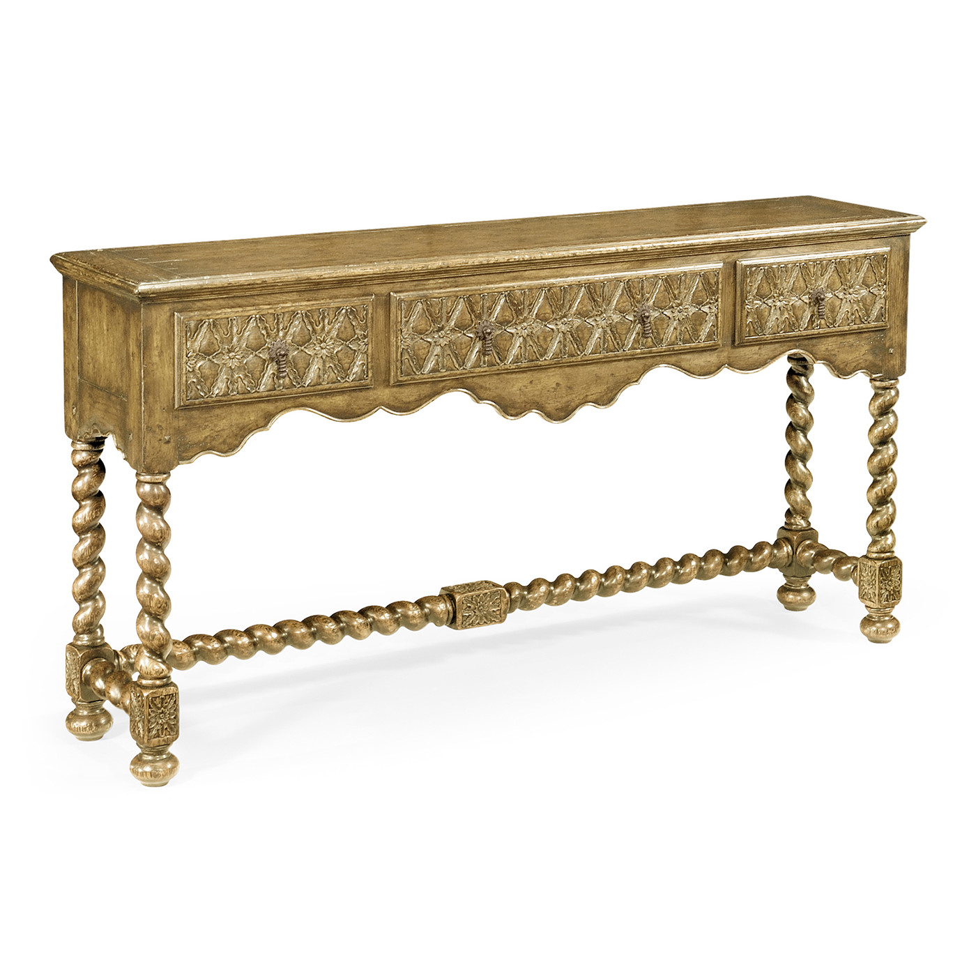 Large Natural Oak Console