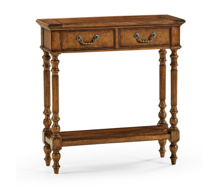 Small Narrow Walnut Console Table