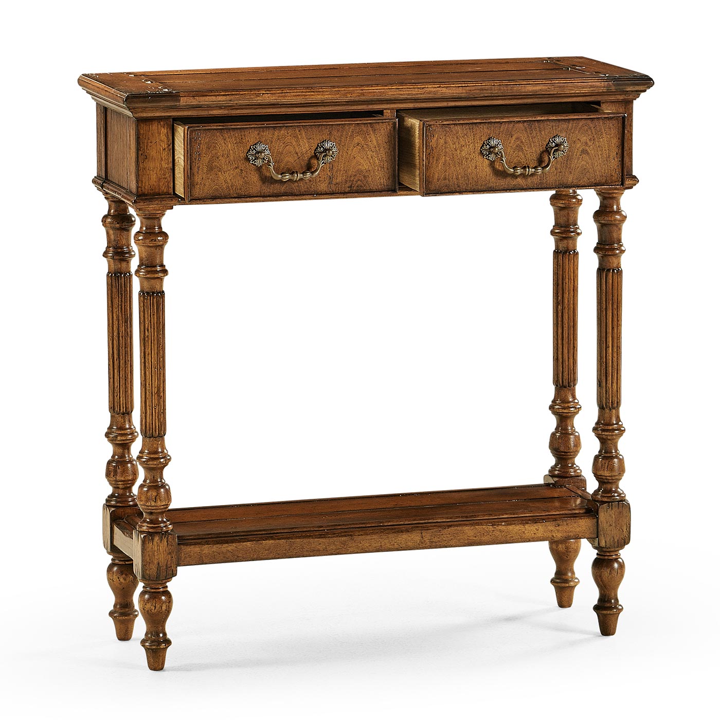 Small Narrow Walnut Console Table