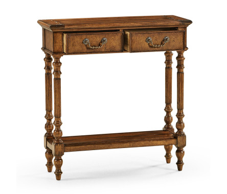 Small Narrow Walnut Console Table