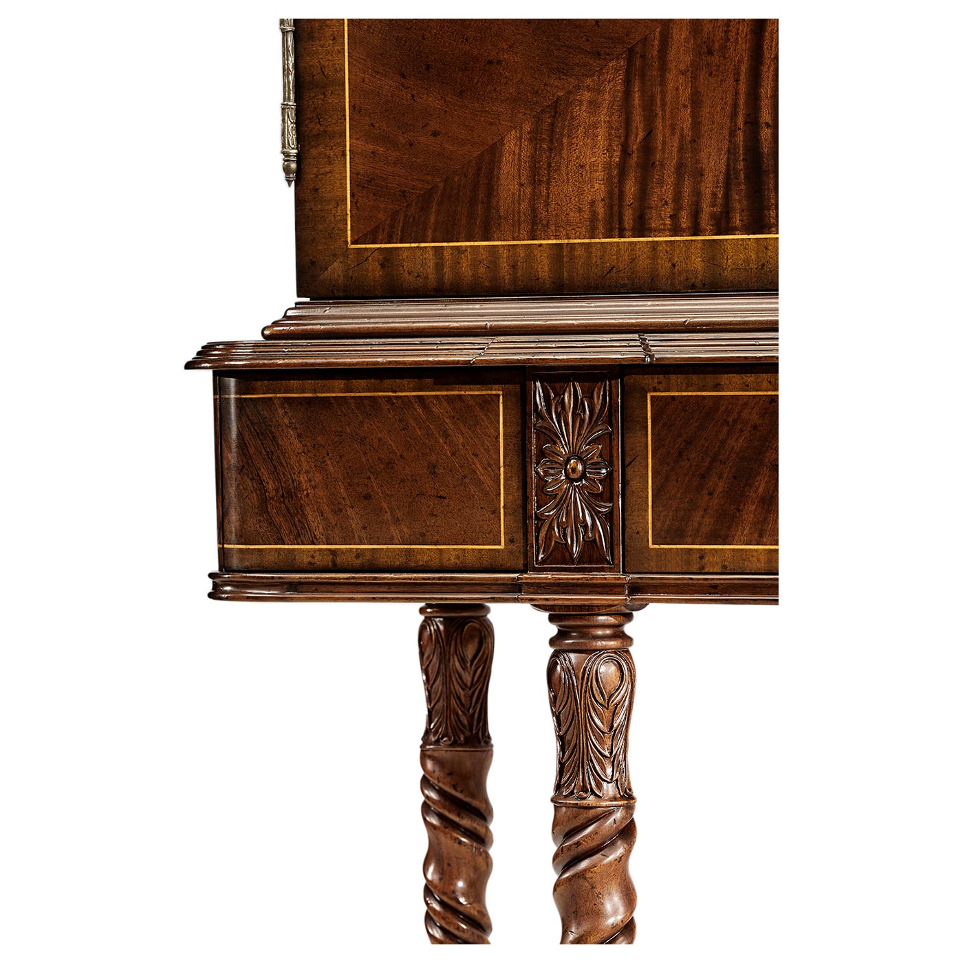 Mahogany Panelled Door TV Cabinet