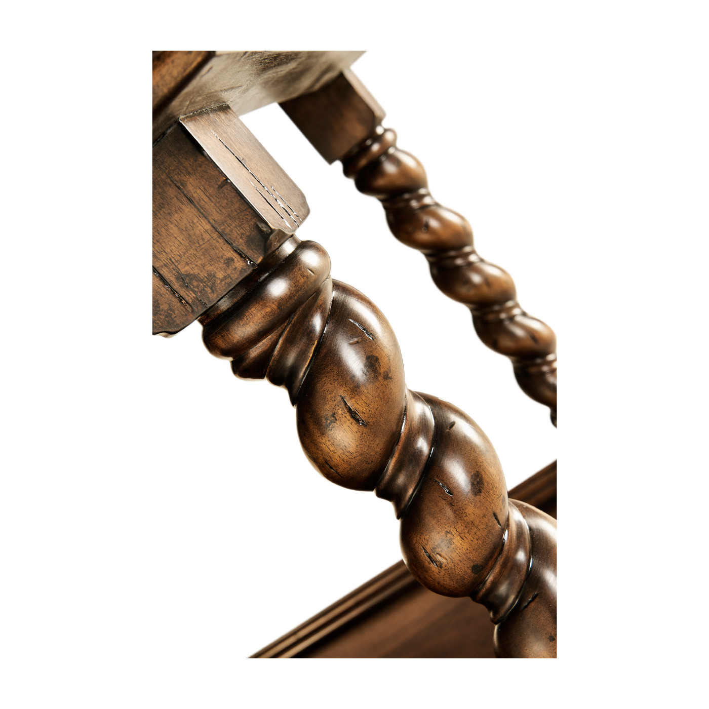 Dark Walnut Welsh Dresser Style TV Cabinet