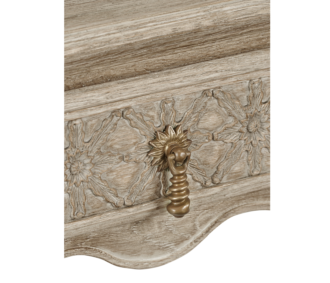 Tudor Grey Oak Rectangular Distressed Coffee Table