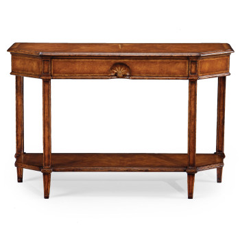Starburst walnut console