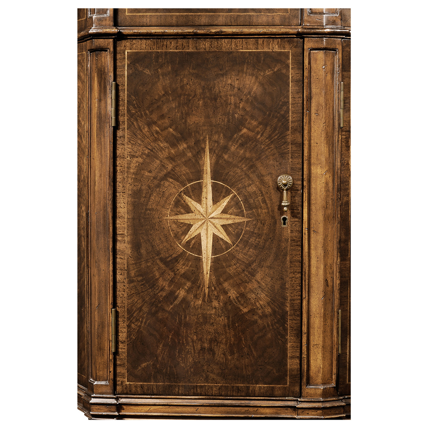 Starburst Dark Walnut Side Cabinet