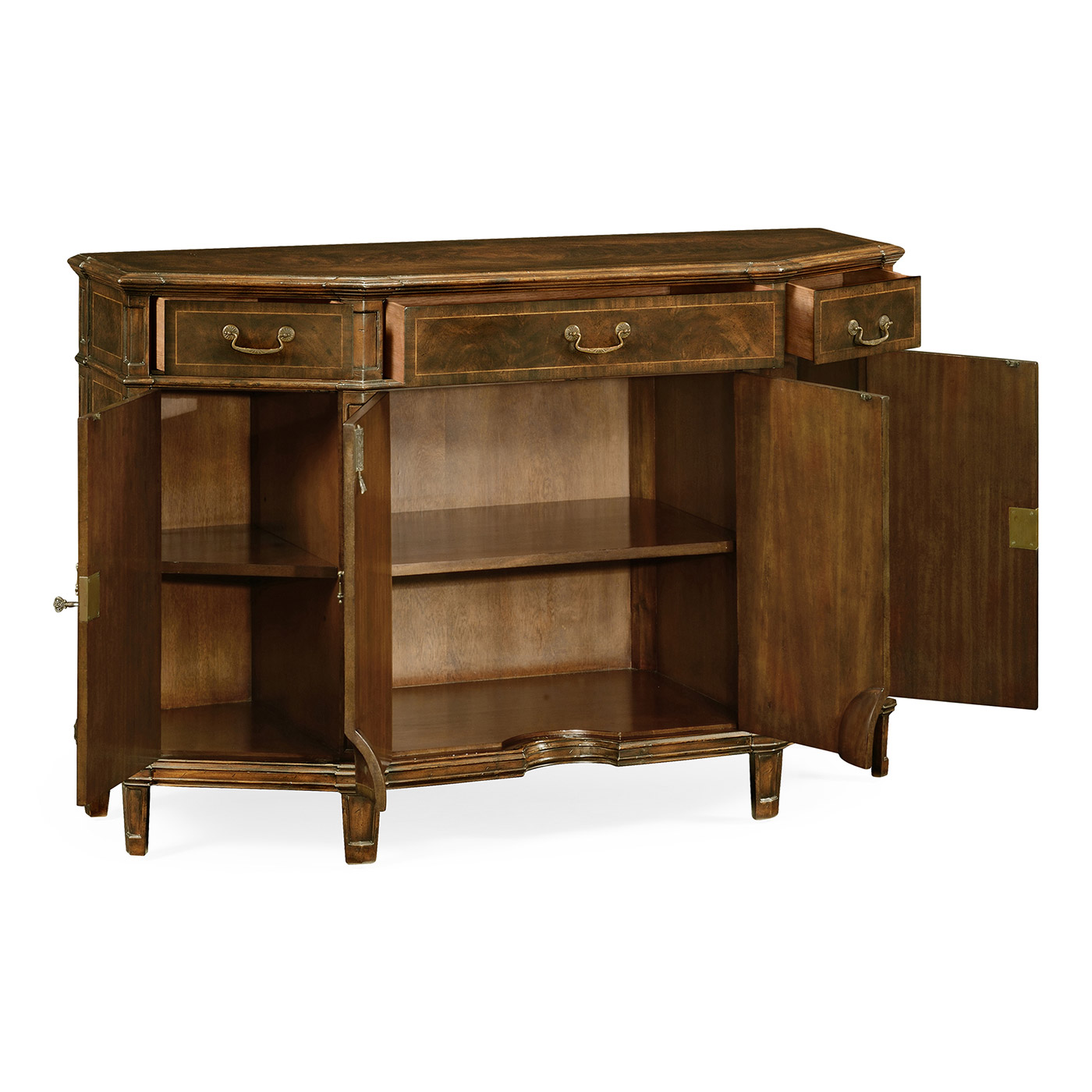 Starburst Dark Walnut Side Cabinet