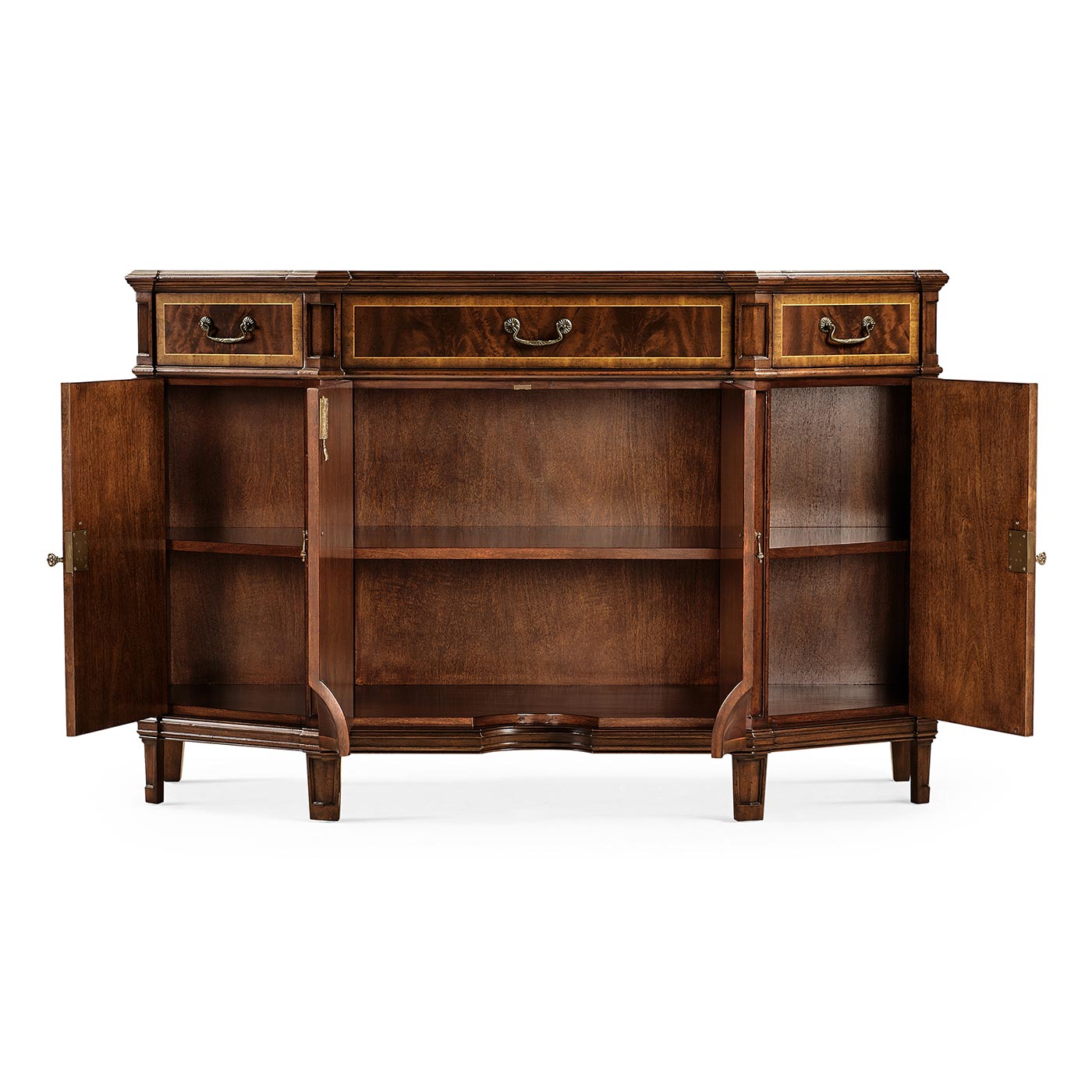 Starburst Mahogany Side Cabinet